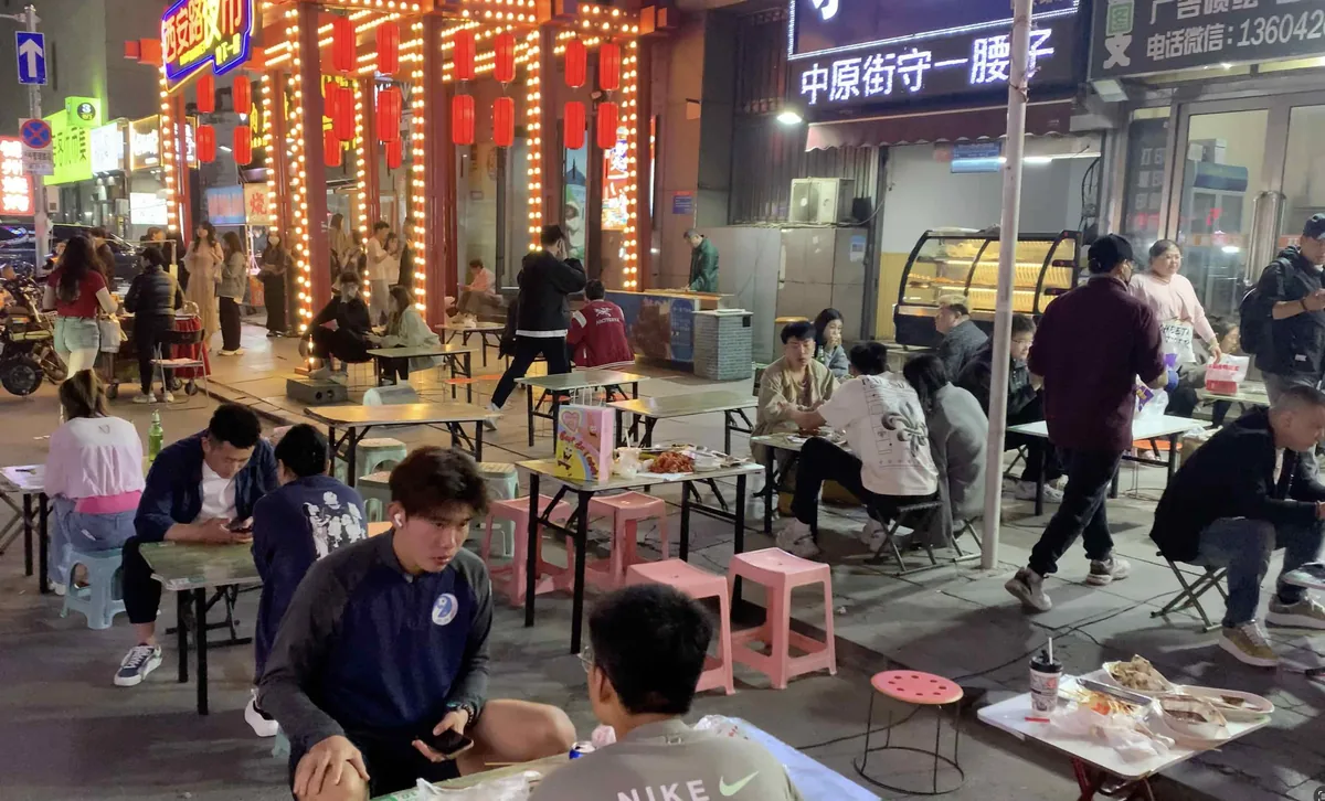 Dalian street BBQ night market