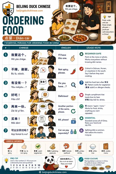 Ordering Food worksheet preview